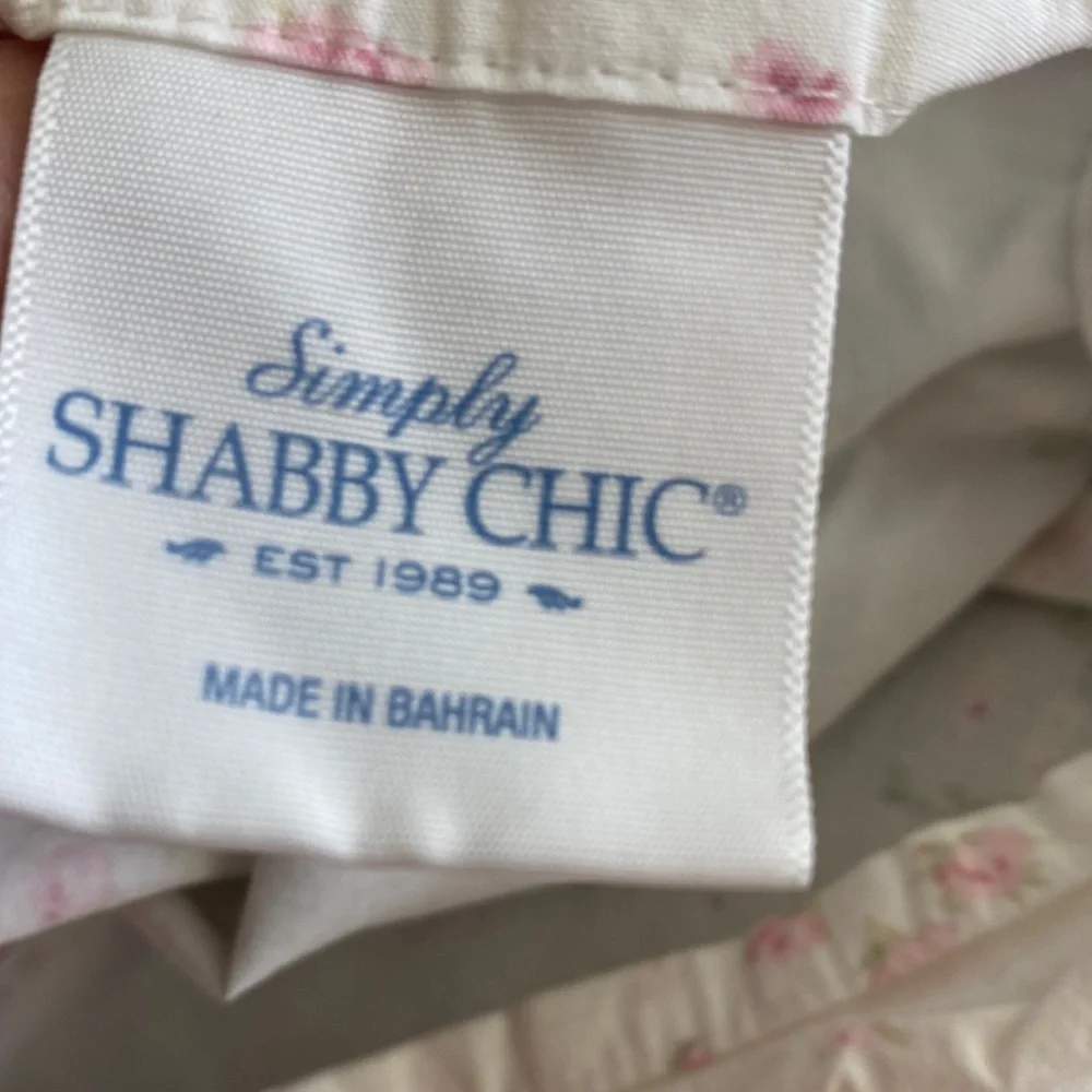 Simply Shabby Chic Pink and Green Floral Pillowcase